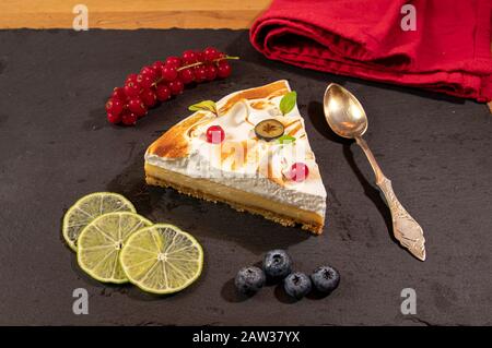 Meringue Tart Stock Photo