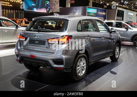 BRUSSELS - JAN 9, 2020: New Mitsubishi ASX car model showcased at the Brussels Autosalon 2020 Motor Show. Stock Photo