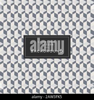 Abstract white and black light hexagon line in grey modern luxury futuristic background vector illustration Stock Photo