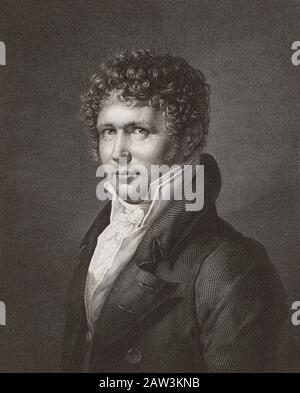 Friedrich Wilhelm Heinrich Alexander von Humboldt, 1769 –  1859.  Prussian polymath, geographer, naturalist, explorer, and proponent of Romantic philosophy and science. Stock Photo