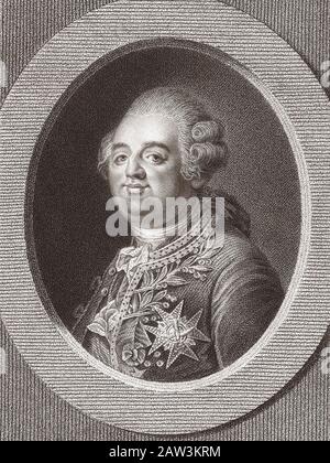 Louis XVI, 1754 -1793. King of France Stock Photo