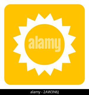 Sun icon illustration Stock Vector