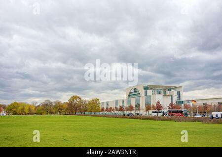 Bundeskanzleramt (federal german chancellery). The residence of the Chancellor of Germany. Stock Photo