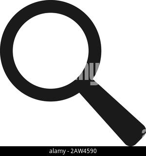 Search Icon - Magnifying Glass Vector, Sign and Symbol for Design, Presentation, Website or Apps Elements.Q magnifying glass flat line style Stock Vector