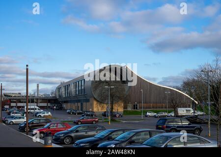 The exterior of the Mountbatten centre in Portsmouth, UK Stock Photo