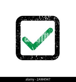 Tick And Cross. Test. Choice. Approved Tick And Rejected Cross. Voting  Button. Green And Red Check Marks. Hand Drawn Vector Signs. Royalty Free  SVG, Cliparts, Vetores, e Ilustrações Stock. Image 88027210.