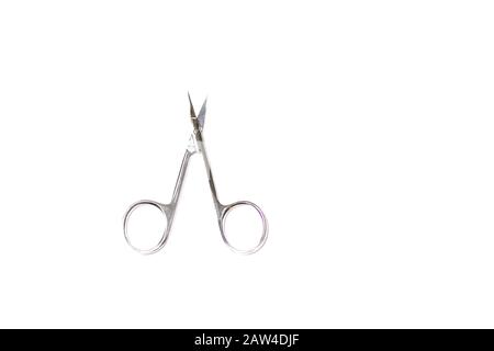 nail clippers isolated white background care metallic equipment Stock Photo