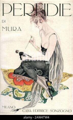 1919 , ITALY : The italian popular woman writer MURA ( born  Maria Volpi Nannipieri , 1892 - 1940 ) , recently tittled like the ' Italian Colette '. C Stock Photo