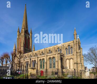 St John the Evangelist Church Bury St Edmunds Suffolk. Built 1840, architect and builder William Ranger. Stock Photo