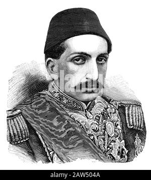 1890 ca , Costantinopole , Turkey : The Ottoman Turkish Sultan ABDUL HAMID II ( 1842 - 1918 ) was the 35th sultan of the Ottoman Empire . He ruled fro Stock Photo
