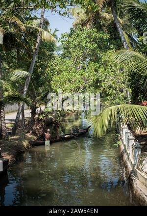 Images showing the streets and scenes of the southern Indian state of Kerala. Stock Photo