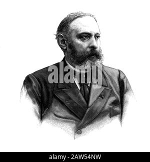 1900 ca, FRANCE : The french  poet  SULLY PRUDHOMME ( 1839 –  1907 ), the first to won the NOBEL PRIZE AWARD for LITERATURE in 1901 . - LETTERATO - LE Stock Photo
