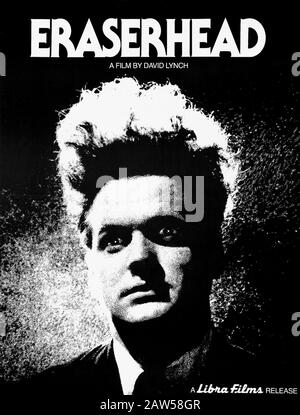 1977 , USA : The original poster advertising for the underground movie ERASERHEAD ( La mente che cancella ) by David Lynch . - CINEMA - movie - illust Stock Photo