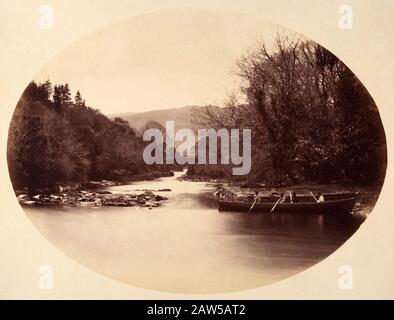 1865 ca , IRELAND :  KILLARNEY . Photo by Lord Otho Fitzgerald ( 1827 – 1882 ).  The Lakes of Killarney are a scenic attraction located in Killarney N Stock Photo