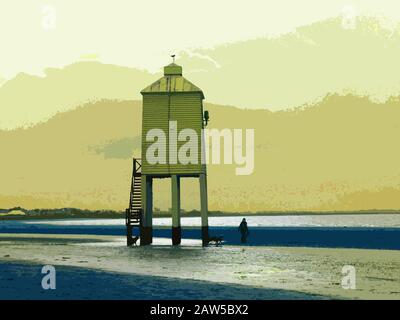 Lower or Low Lighthouse Burnham on Sea, Somerset, UK Stock Photo