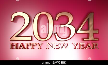 HAPPY NEW YEAR 2034 Stock Photo - Alamy