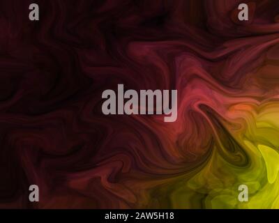 Curved abstract waves with a dark background. Stock Photo