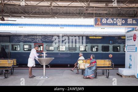 Images showing the streets and scenes of the southern Indian state of Kerala. Stock Photo