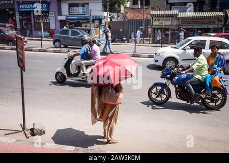 Images showing the streets and scenes of the southern Indian state of Kerala. Stock Photo