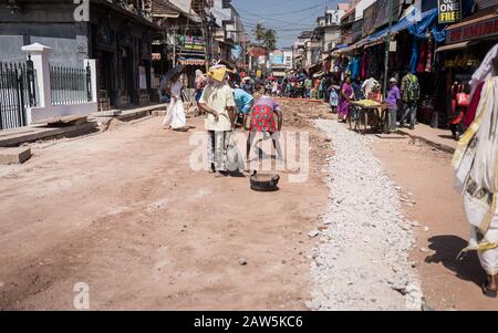 Images showing the streets and scenes of the southern Indian state of Kerala. Stock Photo