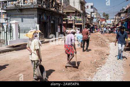 Images showing the streets and scenes of the southern Indian state of Kerala. Stock Photo