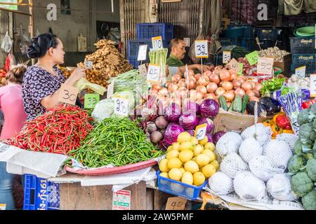 Bangkok, Thailand - January 9th 2020: Porters having a conversation on ...