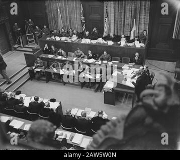 Nuremberg (Germany), December 1945. Nuremberg Trial. In the image ...