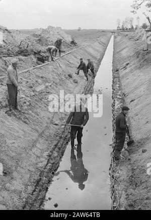 drainage works Date: undated Location: Roswinkel Keywords: digging and filling in trenches, normalization of streams Stock Photo