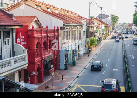 Singapore, April, 2019. Cityscape of Katong at daytime, also known as Tanjong Katong, is a residential neighbourhood in the eastern portion of the Cen Stock Photo