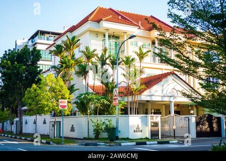 Singapore, April, 2019. Cityscape of Katong at daytime, also known as Tanjong Katong, is a residential neighbourhood in the eastern portion of the Cen Stock Photo