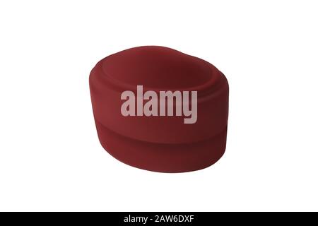 Closed red gift box. Vector illustration. Jewelry container. Stock Vector