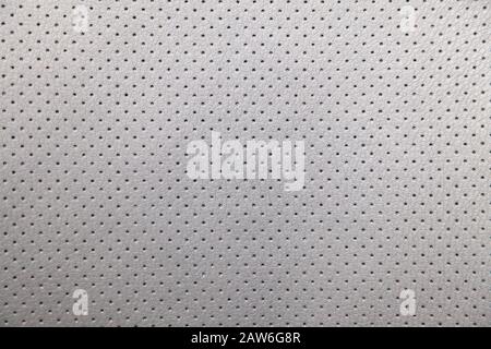 Leather background of modern car perforated leather seat part Stock Photo
