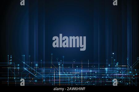 Illustration abstract background, circuit board or motherboard. Vector design for abstract technology, communication, futuristic. Stock Vector
