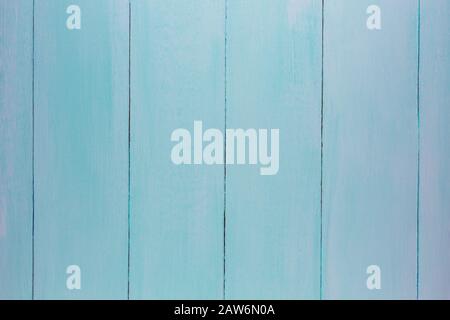 Turquoise background of vertical boards. Wooden texture Stock Photo