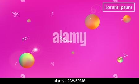 Background texture, unused. Pure space fantasy. Common colorific illustration theme. Magneta colored. Remarkable universe background. Stock Vector