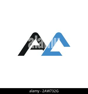 Initial letter ac or ca logo vector design template Stock Vector