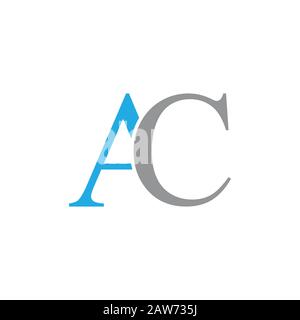 Initial letter ac or ca logo vector design template Stock Vector Image ...