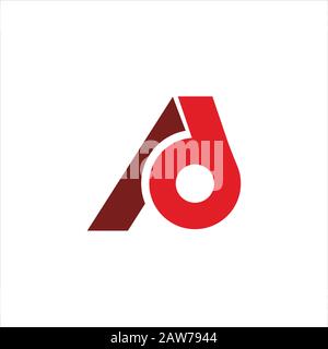 Initial letter ad or da logo design template Stock Vector