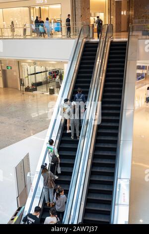 Shenzhen, China, May, 2019. Interior shot of Coastal City. Coastal City is a shopping and office complex in Nanshan District, Shenzhen. Stock Photo