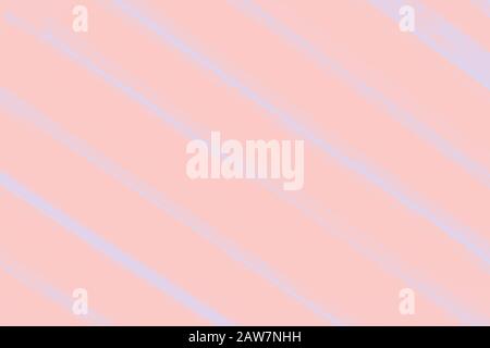 Pale coral background with diagonal blue purple stripes Stock Photo