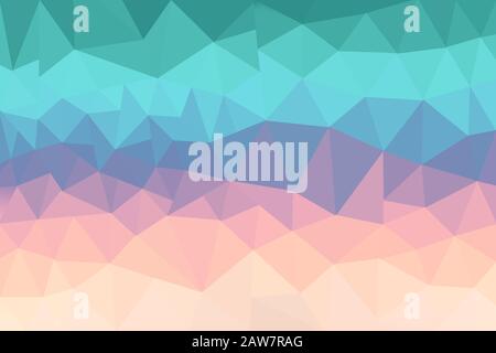 geometric pattern from triangles. multiple pantone color for background. Stock Photo