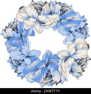 Floral pattern, can use be for shawl, decor, fabric. Stock Vector