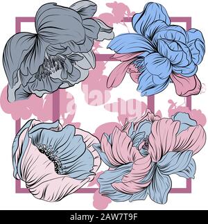 Floral pattern, can use be for shawl, decor, fabric. Stock Vector