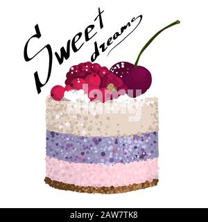 Sweet dreams. The trend calligraphy. Stock Vector