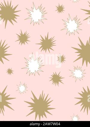 Scandinavian seamless pattern with stars. EPS 10 Stock Vector