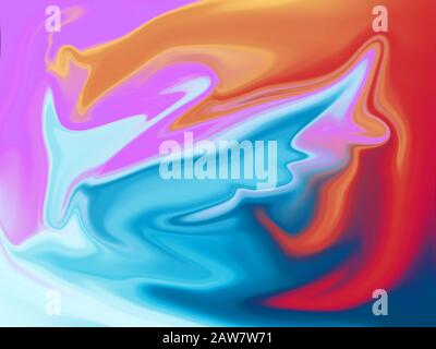 abstract painting colorful background illustration Stock Photo