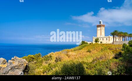 Cape Spartel Lighthouse, Tangier, Morocco Stock Photo