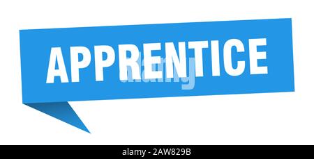 apprentice speech bubble. apprentice ribbon sign. apprentice banner Stock Vector
