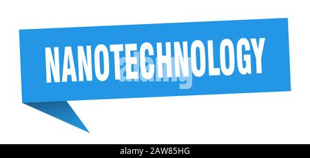nanotechnology speech bubble. nanotechnology ribbon sign. nanotechnology banner Stock Vector