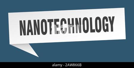nanotechnology speech bubble. nanotechnology ribbon sign. nanotechnology banner Stock Vector